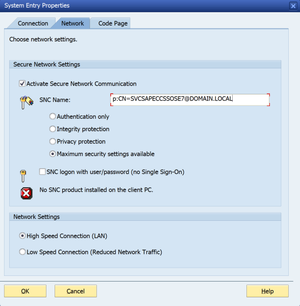 SSO (Single Sign-On) SAP Connector - Error "An unexpected error has ...